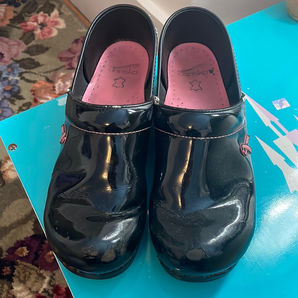 Size 10 Black Dansko Clogs